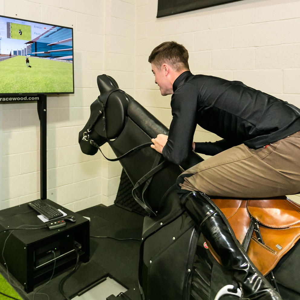 Jockey On Racewood Horse Simulator