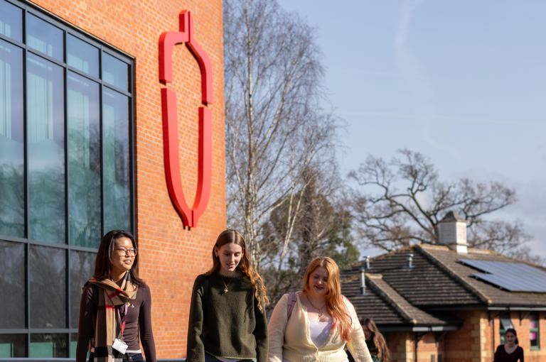 Students Walking Outside ULH Hartpury University