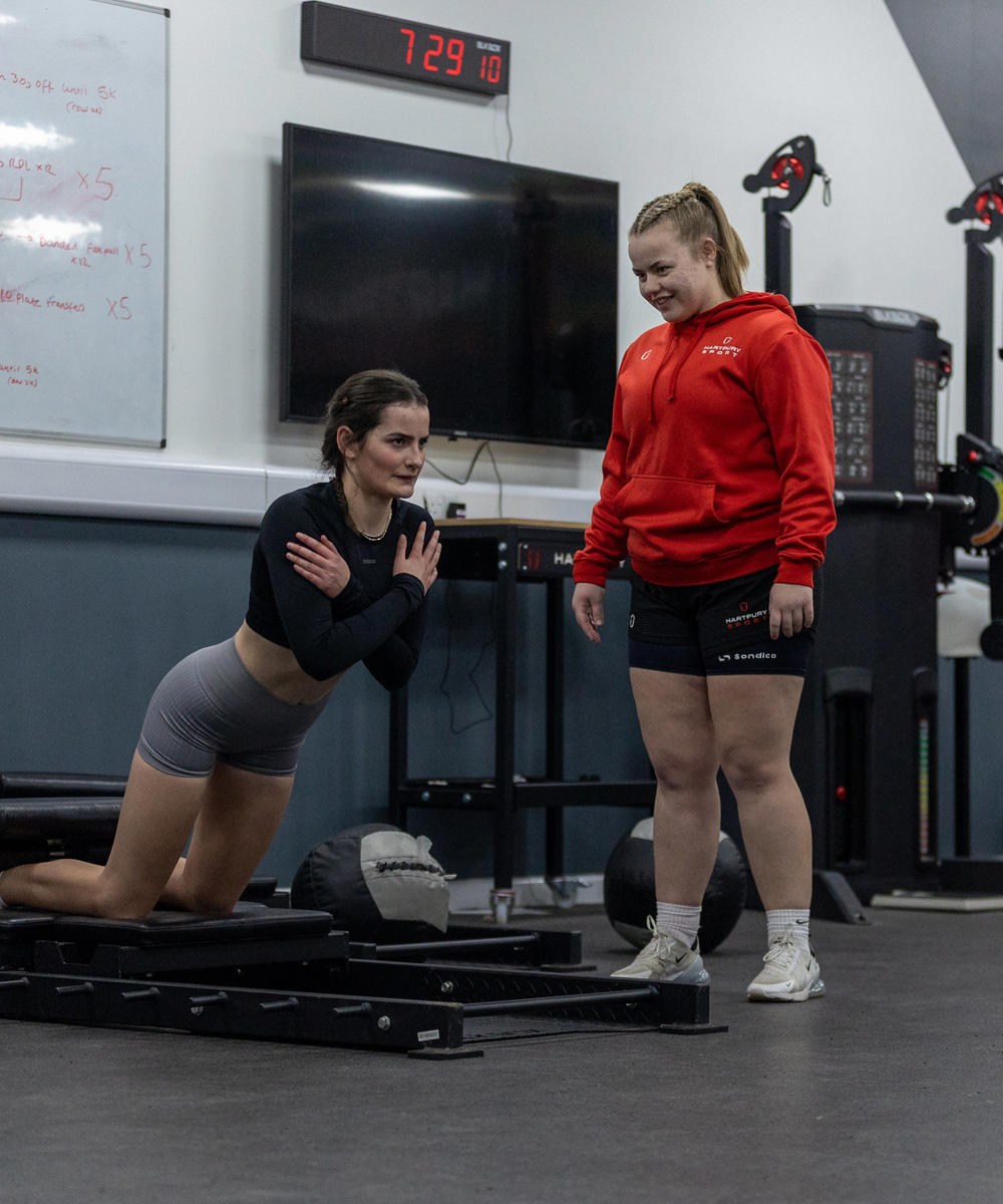 Female Students In Gym