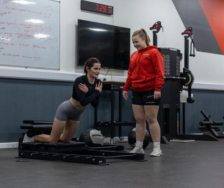 Female Students In Gym