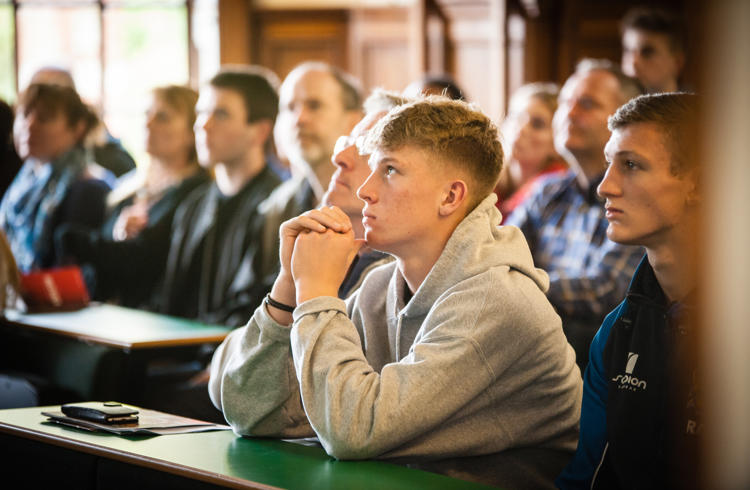 Open Day Guests Listening To Lecture