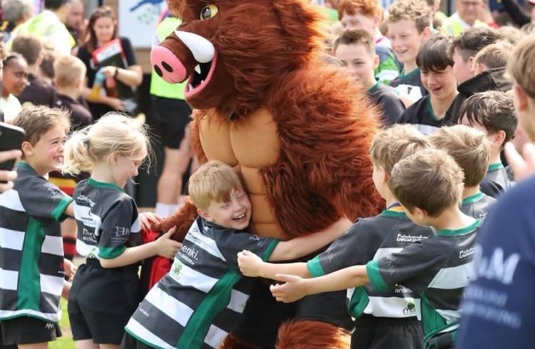Rugby Mascot