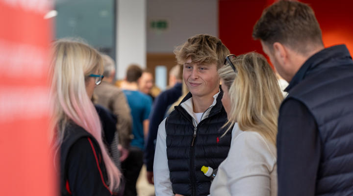College Open Day People Talking