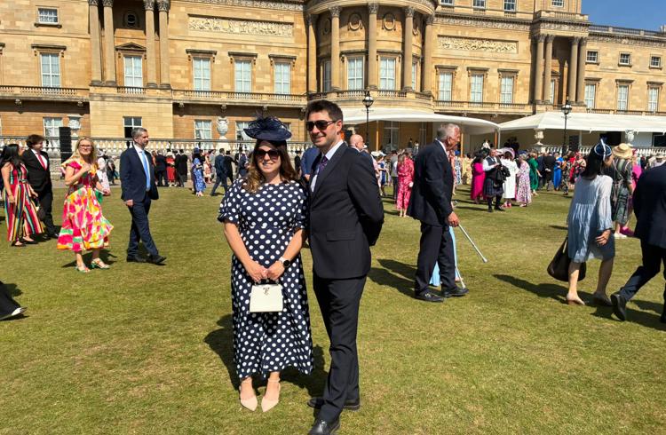 Claire Whitworth And Stuart Emmerson At Royal Garden Party