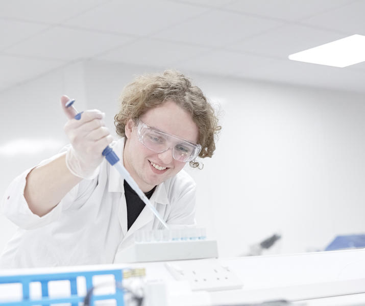 Male Student In Lab