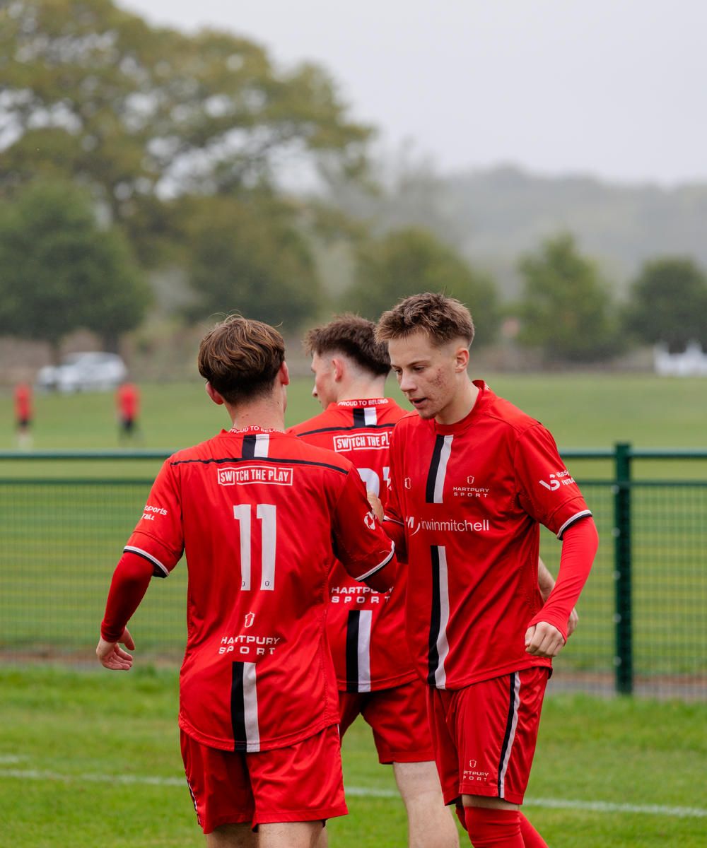 Hartpury College Football Students On Pitch