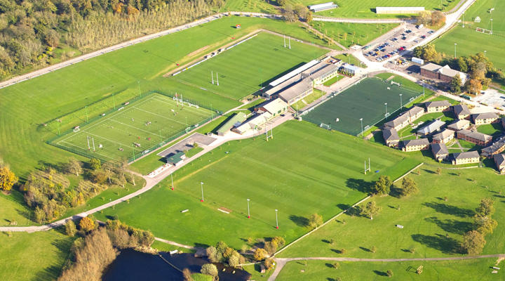 Rugby Pitches Aerial